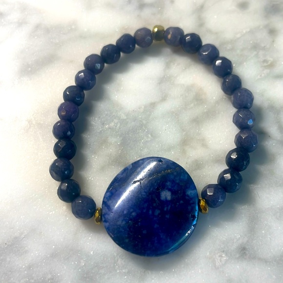 Lapis lazuli & agate - Picture 1 of 3